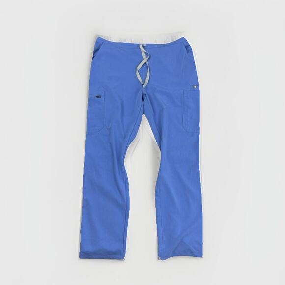 FIGS Yola Skinny Scrub Pant Womens L Blue Nurse Uniform Stretch TW2000R 1356 - Picture 4 of 16